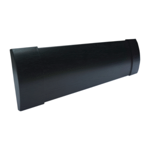 105mm plain pelmet – black